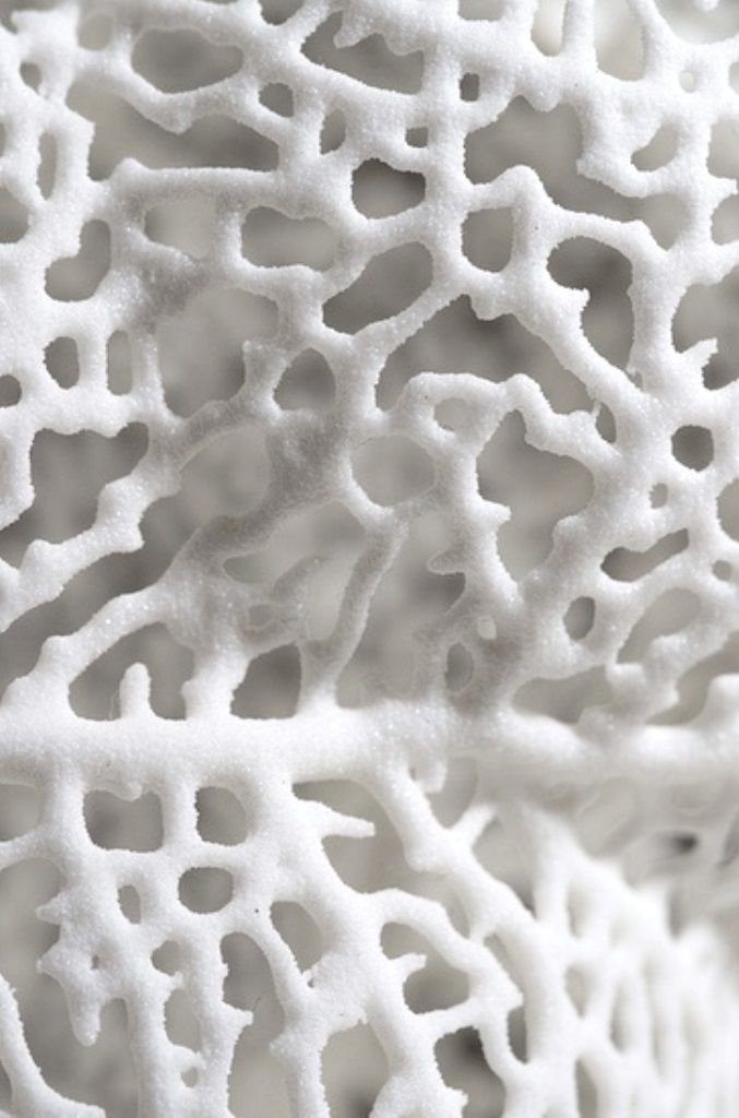 an intricate white piece of art that looks like corals