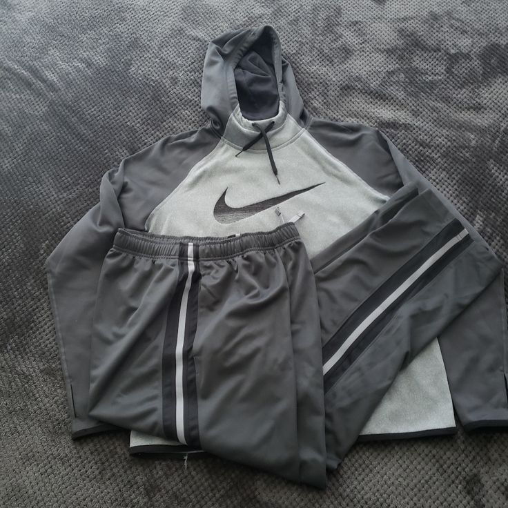 Nwt Nike Pullover Hoodie With 2 Pair Of Pants (Gray & Black) To Match. Never Wore. Make An Offer! Gray Athleisure Tracksuit For Fall, Gray Tracksuit With Ribbed Cuffs For Fall, Gray Fall Tracksuit With Ribbed Cuffs, Gray Athleisure Tracksuit With Drawstring Hood, Gray Hooded Tracksuit With Drawstring Hood, Gray Hooded Tracksuit For Fall, Hooded Gray Tracksuit For Fall, Gray Fleece Sweatshirt For Workout, Gray Hoodie Tracksuit For Winter