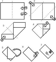 the instructions for how to make an origami box