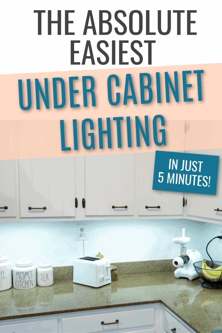 the absolute easyest under cabinet lighting in just 5 minutes, includes five minute instructions