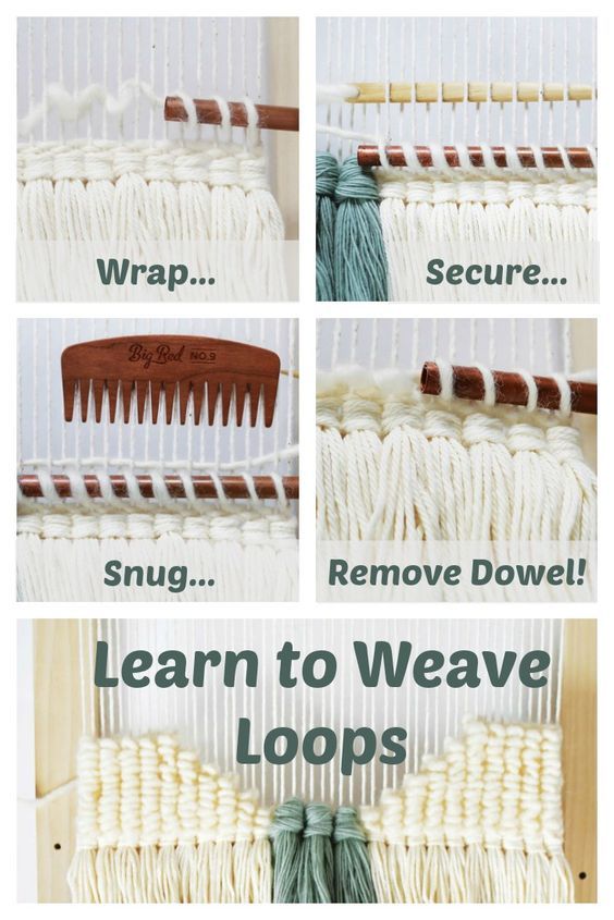 the instructions for how to weave a weaving loom