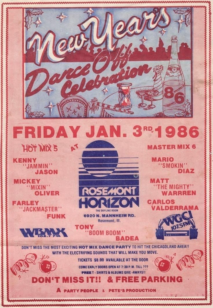 an old concert poster for new year's eve