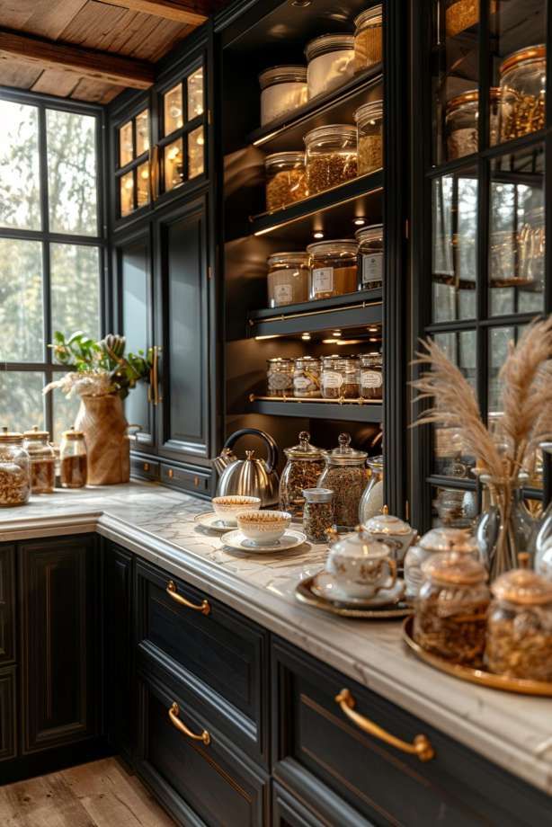 Tea Station Ideas: Creative and Cozy Setups for Tea Lovers Tea Station Aesthetic, Bedroom Tea Station, Home Tea Station, Tea And Coffee Station Kitchen, Tea Station Ideas, Tea Bar Ideas, Tea Pantry, Tea Nook, Nook Inspiration