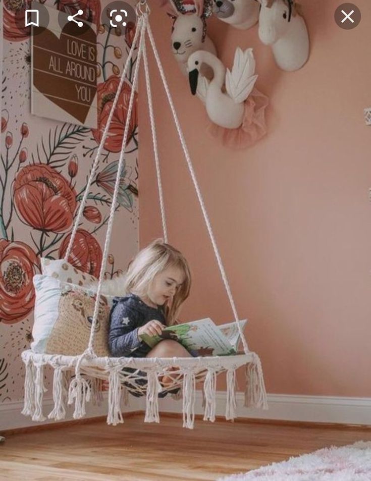 Macrame Hammock, Macrame Baby, Macrame Swing, Baby Room Inspiration, Macrame Decor, Weave Pattern, Big Girl Rooms, Macrame Design