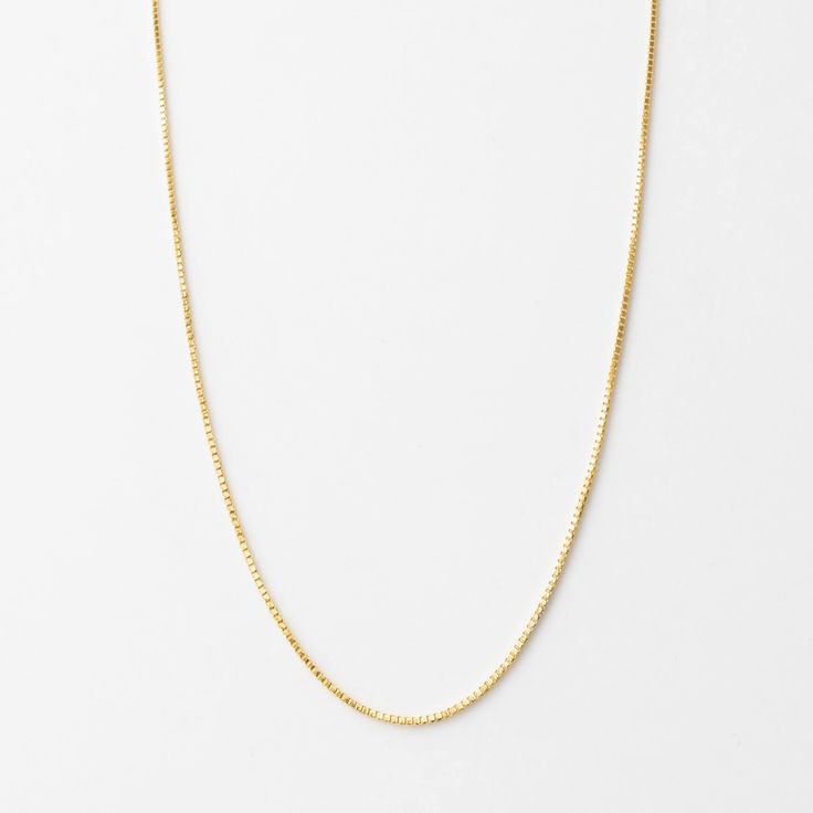 plp_main; Material: 14k Gold Fill Everyday 14k Gold Box Chain Necklace, 14k Yellow Gold Charm Necklace With Box Chain, Classic Charm Necklaces With Box Chain As Gift, 14k Gold Charm Necklace With Box Chain, Minimalist 14k Gold Box Chain Necklace, Minimalist Box Chain Charm Necklaces For Everyday, Minimalist Box Chain Charm Necklace For Everyday, Dainty 14k Gold Charm Necklace With Box Chain, Minimalist Yellow Gold Snake Chain Charm Necklace