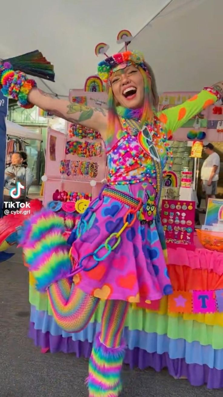 Cybr Grl, Decora Kei Fashion, Decora Outfits, Decora Aesthetic, Kidcore Fashion, Japanese Fashion Trends, Decora Harajuku, Harajuku Decora, Silly Clothes