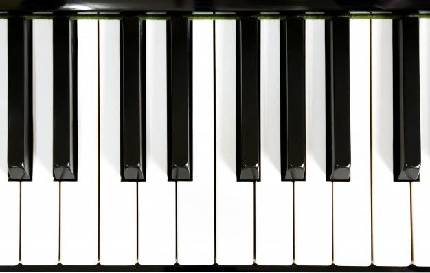 a close up view of the keys on a piano's black and white keyboard