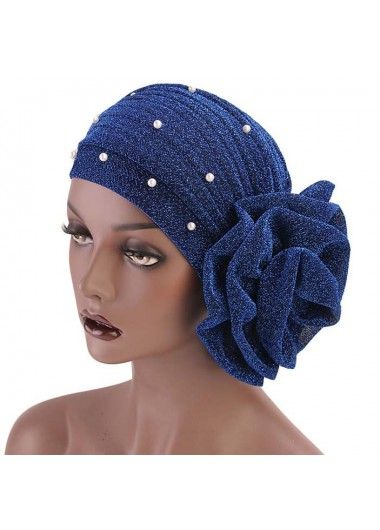 Color:Dark Blue;Package Contents:1 X Hat; Blue Headband Turban For Summer, Blue Turban Headband For Summer, Blue One Size Headscarf For Spring, Blue One Size Summer Headscarf, Elegant Summer Headwrap Hat, Adjustable Blue Turban For Party, Spring Party Headwrap One Size, Elegant Adjustable Blue Headwrap, Elegant Blue Headscarf