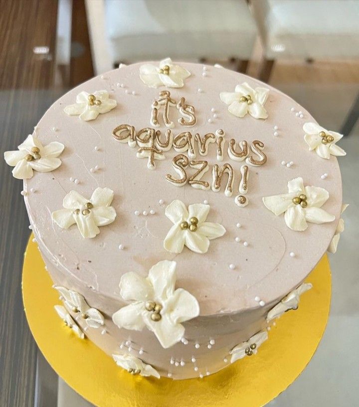 Cake aquarius birthday cake Aquarius Cake Birthdays Aesthetic, Aquarius Birthday Ideas, Aquarius Bday Cake, Aquarius Season Birthday, Aquarius Season Cake, Aquarius Cake Ideas, Aquarius Cake Aesthetic, 24 Birthday Cake Ideas, Aquarius Heart Cake