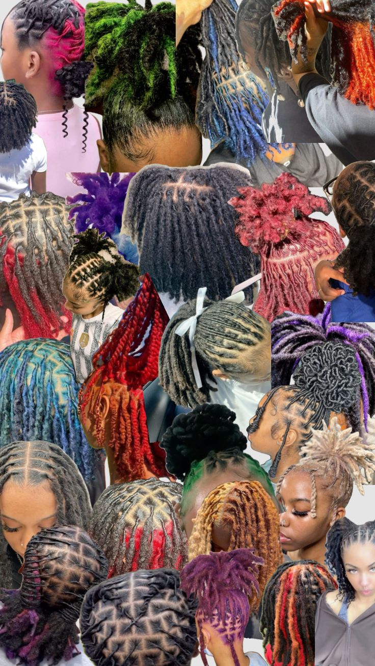 Short Dread Styles, Dyed Dreads, Dreadlocks Hair Care, Short Dreadlocks Styles, Hair Twists Black, Dreads Styles For Women, Hair Extensions For Short Hair, Braided Hairstyles For Black Women Cornrows, Short Locs Hairstyles