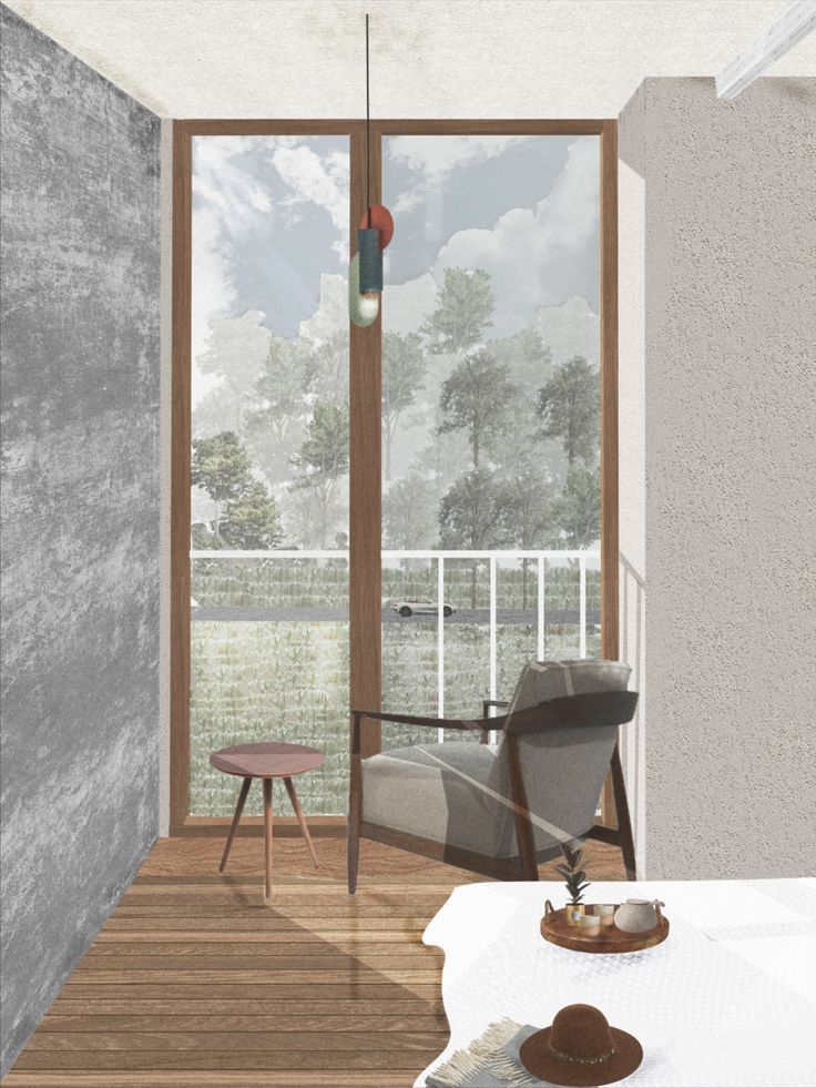 Refurbishment of an old lime kiln in a hotel and wellness area Architecture Rendering Photoshop, Interior Design Collage, Bedroom View, Photoshop Rendering, Design Collage, Photoshop Collage, Architecture Collage, Photoshop Images, Bedroom Views