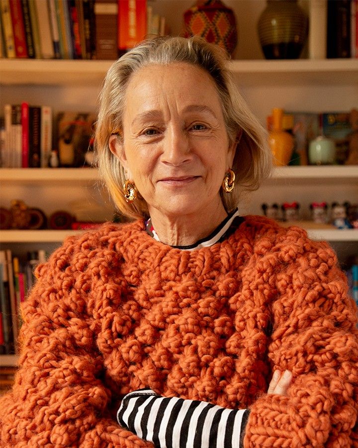 Lucinda Chambers, Trinity Stitch, Big Sweater, Wool And The Gang, Big Sweaters, Ageless Style, Advanced Style, Ageless Beauty, Mode Inspo