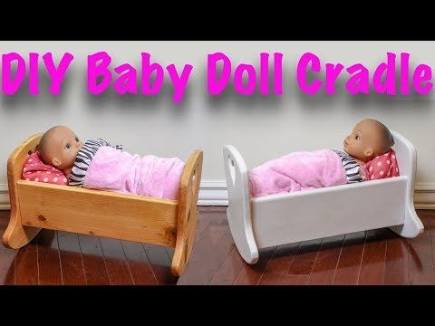 two baby doll cradles are shown with the words happy baby doll cradle above them