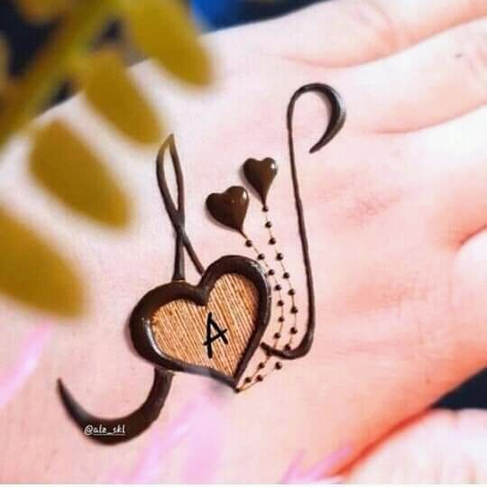 a hand with a heart and musical notes drawn on it