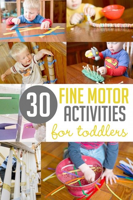 30 fine motor activities for toddlers