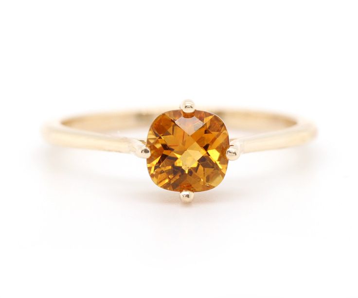 Yellow diamonds are the biggest rave and this yellow citrine will add the pop of color you crave. The cushion-cut compliments the vintage swirl design on the ring's basket design. A simple, yet elegant ring. DETAILS 14-karat Yellow Gold Setting 6mm Genuine Yellow Citrine Yellow Diamonds, Basket Design, Yellow Gold Setting, Yellow Citrine, Swirl Design, Elegant Ring, Yellow Diamond, Gold Set, Cushion Cut