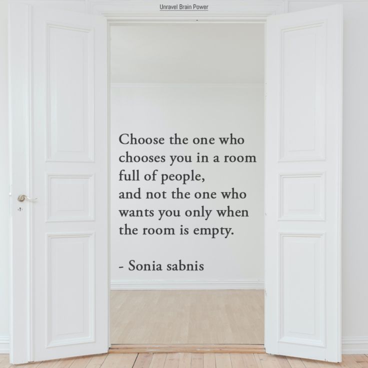 an open door with a quote on it