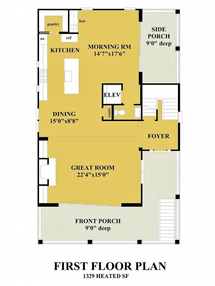 the first floor plan for a home