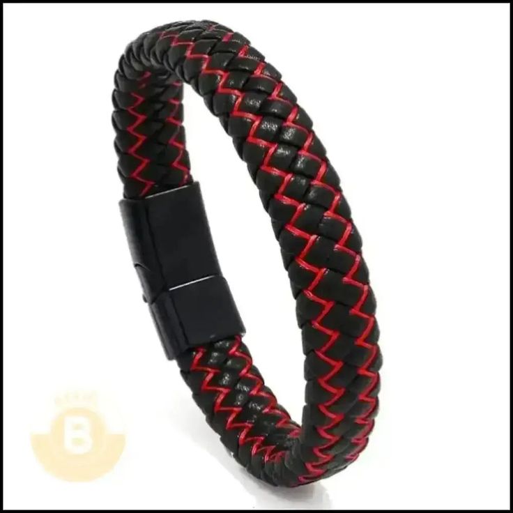 Valerio Dario Braided Leather Bracelets - BERML BY DESIGN JEWELRY FOR MEN Casual Red Braided Bracelet, Modern Black Braided Bracelets For Everyday, Modern Black Braided Bracelet For Everyday, Black Leather Casual Wristband, Casual Black Leather Wristband, Modern Black Braided Bracelets For Gift, Modern Black Braided Bracelets As Gift, Modern Black Braided Bracelet Gift, Modern Black Braided Bracelet As Gift