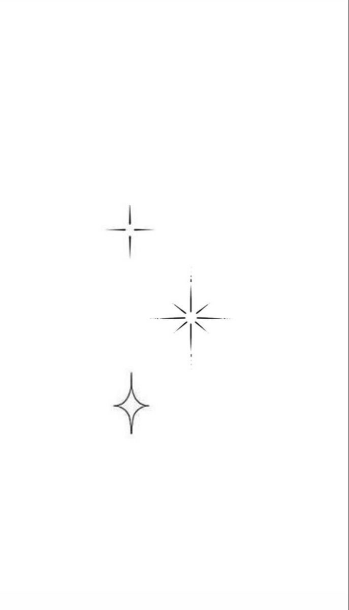 three stars are shown in the middle of a white background