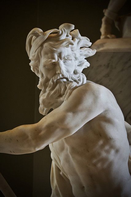 Neptune's Rage... | Marble sculpture representing Neptune ca… | Flickr Poseidon Sculpture, Neptune Statue, Michelangelo Sculpture, Elgin Marbles, Classical Sculpture, Ancient Greek Sculpture, Timeless Architecture, Greek Sculpture, Louvre Paris