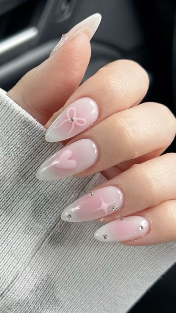 In this blog articlewe're going to show you the most trendy 65 almond gel nails that you'll love. Almond Gel Nails, Kutek Disney, Unghie Sfumate, Smink Inspiration, Purple Nail, Girly Acrylic Nails, Her Nails, Short Square Acrylic Nails, Pretty Gel Nails