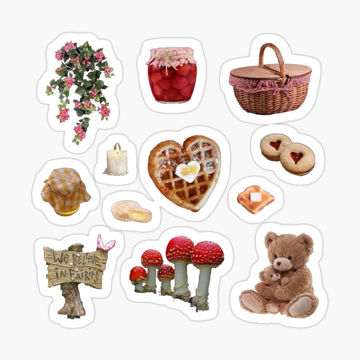 a bunch of stickers that are on the back of a white background with flowers