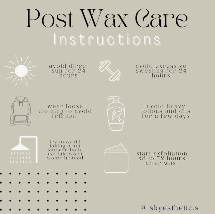 Waxing Tips For Estheticians, After Care Waxing, What To Apply After Waxing, Brow Wax Aftercare, Eyebrow Waxing Tips, Waxing Aftercare Tips, Wax Content Ideas, Post Waxing Care Tips, Waxing For Beginners