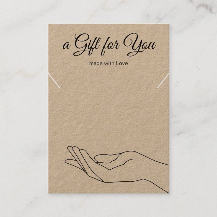 a gift for you made with love card