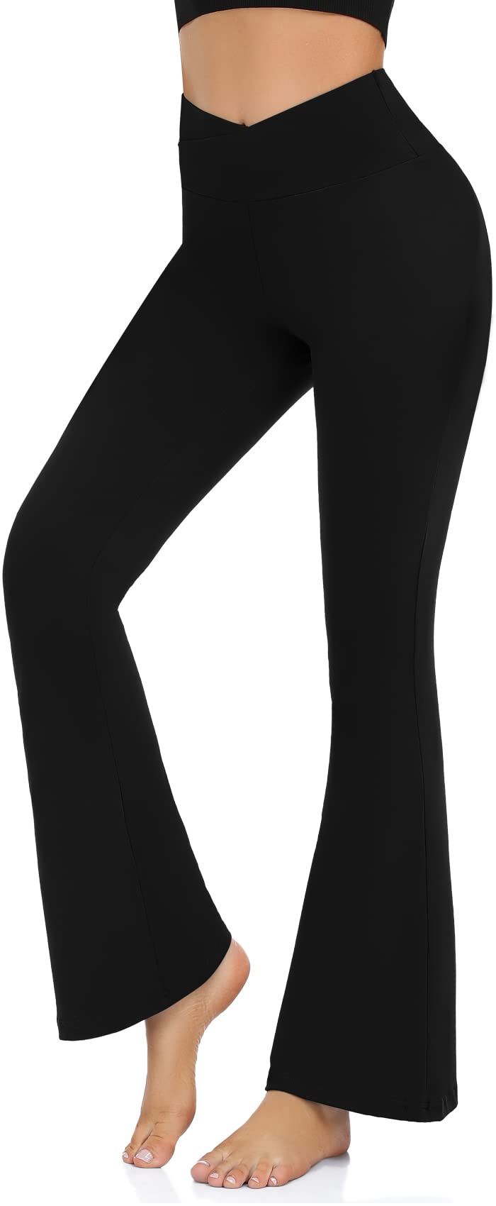 PRICES MAY VARY. 92% Polyester, 8% Spandex Imported DESIGNER: Unique Flare Leg and Cross-Waist design.Flare Leg allow you to move without restriction, effectively helps hide the defects of the calf, and creates the contour and slender appearance of the popular line.Crossover design which perfectly reveals the navel, and is equipped with a high-waist belt design to trim the waist line and visually elongate the waist ratio. Whether you are in the workplace or in the gym, you can show your sexy wai Bell Bottom Leggings, Bootleg Pants, Jazz Pants, Jazz Dress, Wide Leg Yoga Pants, Yoga Pants With Pockets, Clothing Haul, High Waist Yoga Pants, Baseball Pants