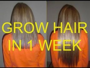 How to grow your hair in less than 1 week (Natural Fast Hair Growth remedy) - YouTube Grow Hair Overnight, Hair Growth Remedy, Growing Long Natural Hair, Make Hair Grow Faster, Longer Hair Faster, Fast Hair Growth, Make Hair Grow, Hair Growth Secrets, How To Grow Your Hair Faster