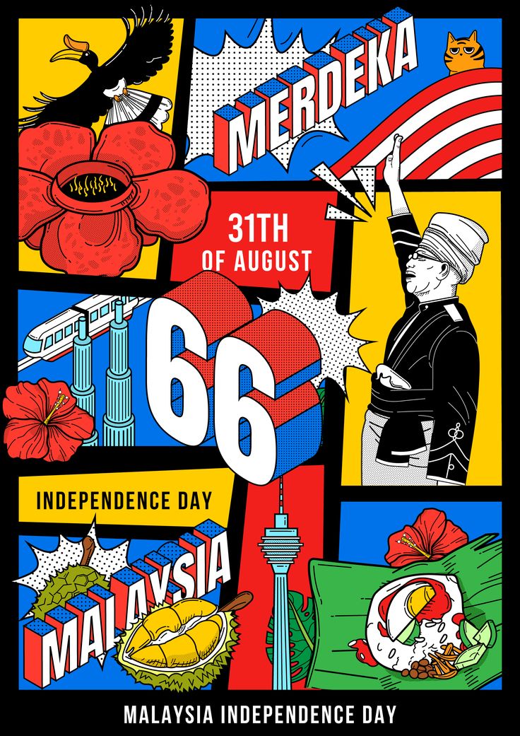 the poster for malaysia independence day