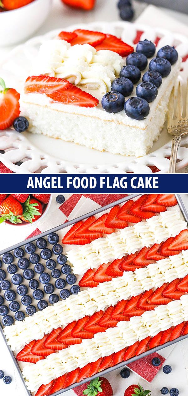 an american flag cake with strawberries and blueberries on top is ready to be eaten