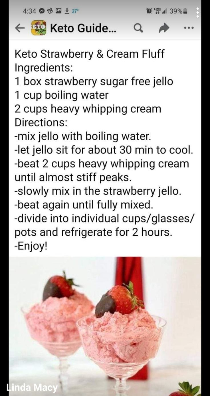 two glasses filled with ice cream and strawberries