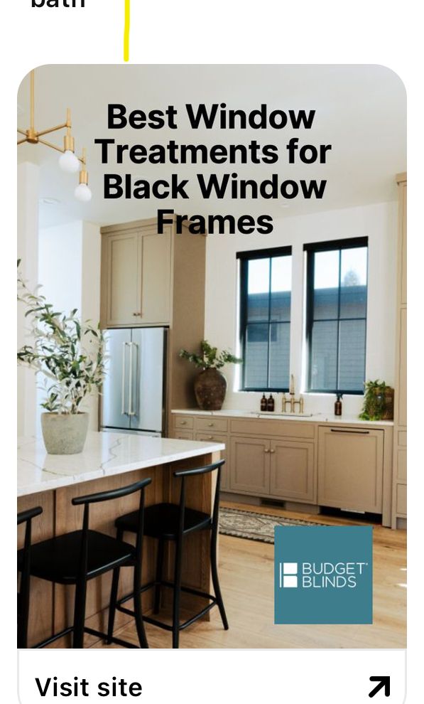 the best window treatments for black window frames are in this brochure from budget blinds