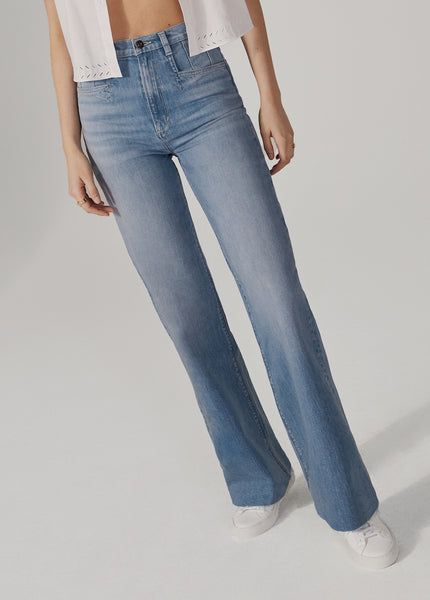 THE JORDIE SUPER HIGH RISE WIDE LEG High Rise Flare Jeans For Fall, Mid-rise Medium Wash Flare Jeans, Chic Medium Wash Full Length Flare Jeans, Chic Full Length Flare Jeans In Medium Wash, Chic Full Length Medium Wash Flare Jeans, Chic Medium Wash Full-length Flare Jeans, Medium Wash High Rise Relaxed Fit Flare Jeans, High Waist Dark Wash Flare Jeans For Everyday, Everyday Stretch Wide Leg Jeans