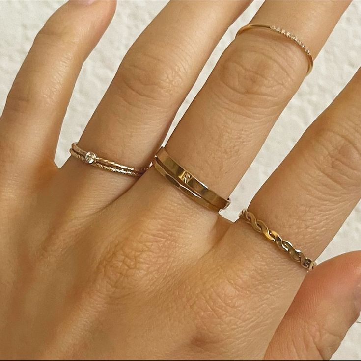 14k Gold Filled Initial Ring Initial Ring Women Personalized Ring Custom Letter Ring Dainty Initial Ring Stackable Initial Ring - Etsy Philippines Gold Dainty Initial Ring With Simple Design, Gold Open Ring With Simple Design, Dainty Gold Initial Ring With Simple Design, Delicate Gold Initial Ring With Simple Design, Dainty Everyday Initial Ring Tarnish Resistant, Simple Gold Initial Ring For Anniversary, Gold Dainty Initial Ring, Delicate Gold Initial Promise Ring, Dainty Everyday Tarnish Resistant Initial Ring