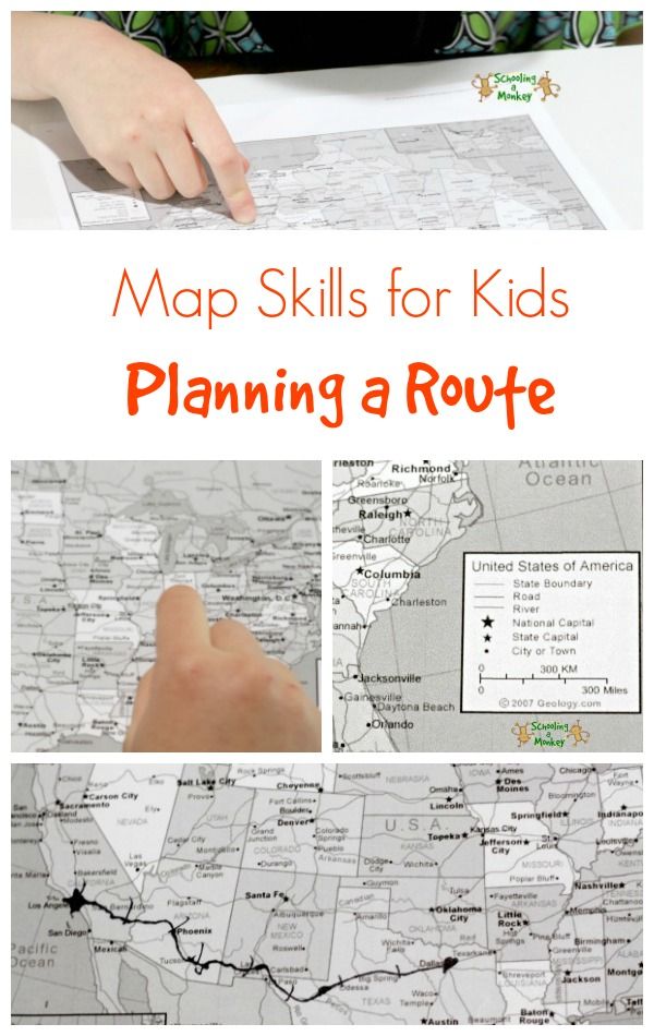 the map skills for kids planning a route