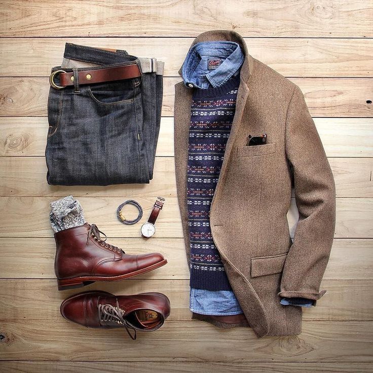 Gentleman Mode, Herren Style, Mens Fashion Smart, Outfit Grid, Fashion Night, Urban Wear, Chambray Shirt, 가을 패션, Denim Design