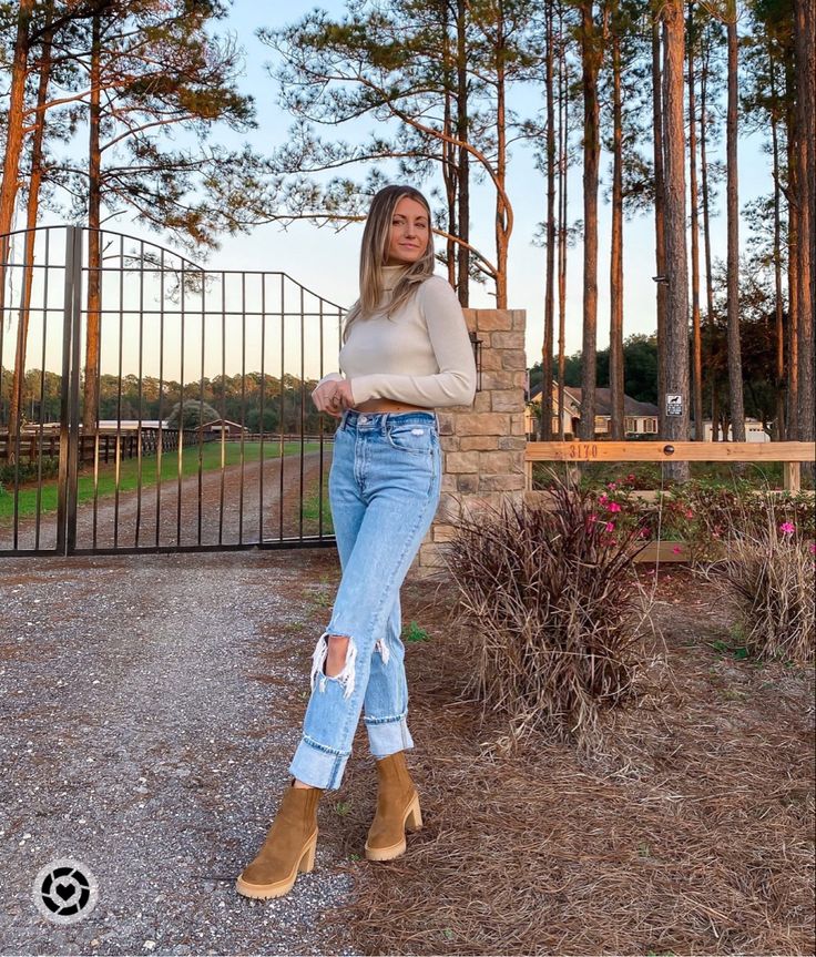 Casual winter outfit, Abercrombie jeans, straight leg jeans, 90s jeans, dolce vita caster boots, heeled boots, neutral outfit, turtleneck, casual chic style Top: zoeyandopal.com Follow my shop @kristinendalton on the @shop.LTK app to shop this post and get my exclusive app-only content! #liketkit #LTKsalealert #LTKSeasonal #LTKshoecrush @shop.ltk https://liketk.it/3v11j Fall Boots Outfit Jeans, Shoes To Wear With 90s Straight Leg Jeans, Winter Outfit With Ankle Boots, Straight Leg Winter Outfit, Dolce Vita Shoes Outfit, Jeans Boots And Sweater Outfit, 90's Jeans Outfit, Jeans With Boots Outfit Winter, Straight Leg Jeans Fall Outfits