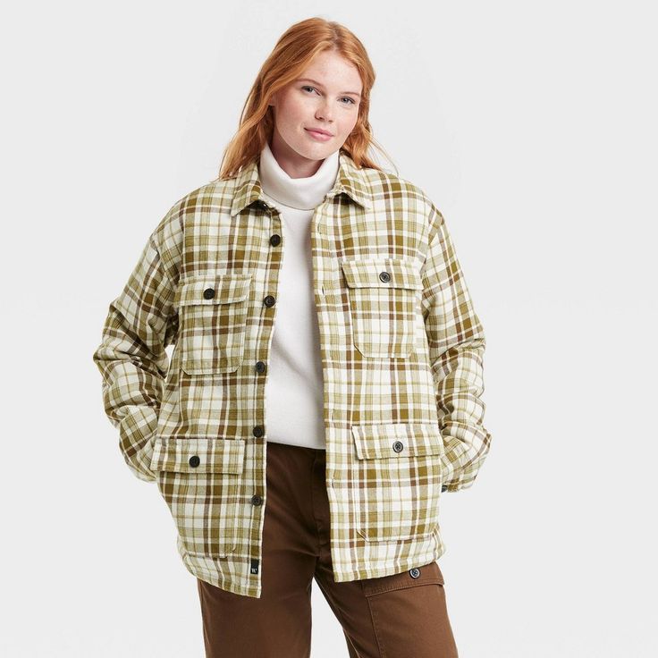 Designed with an ombre plaid pattern that’s ultra hip, the Houston White Adult Plaid Shacket sees you stylishly through cold days and cool weekends. A four-pocket front carries the classic workman style, with a roomy cut made for easy layering and a 100% recycled polyester lining inside for added warmth. Great as a rugged layer with a crewneck or turtleneck, or wear it with a button-down for a finesse-meets-outdoors look. Barber and designer Houston White grew up in North Minneapolis, where he s