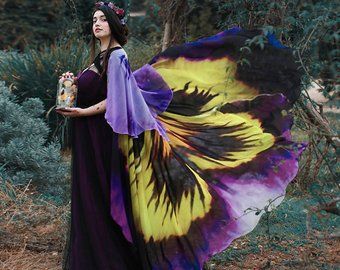 Convertible Skirt, Piskel Art, Pansies Flowers, Couture Mode, Mode Casual, Purple And Yellow, Fantasy Costumes, Window Shopping, Fantasy Dress