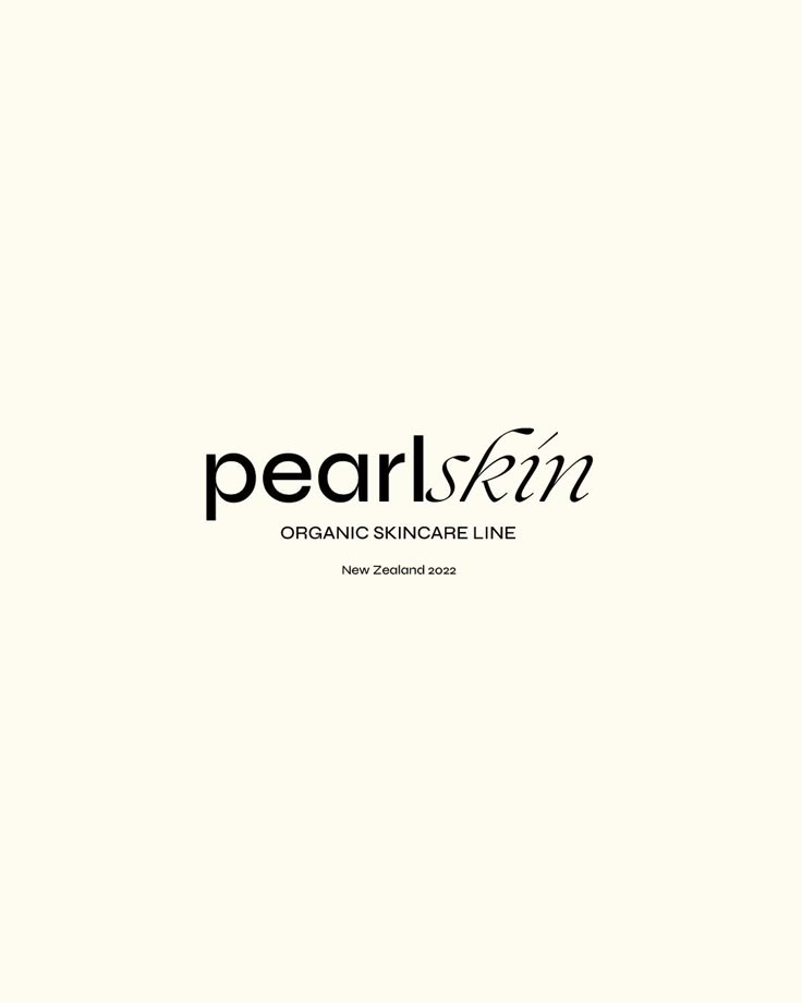 the logo for pearl sem organic skin care line is shown in black and white