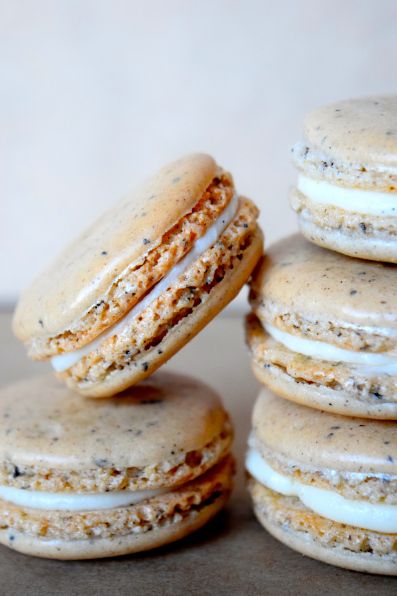 a stack of cookies sitting on top of each other