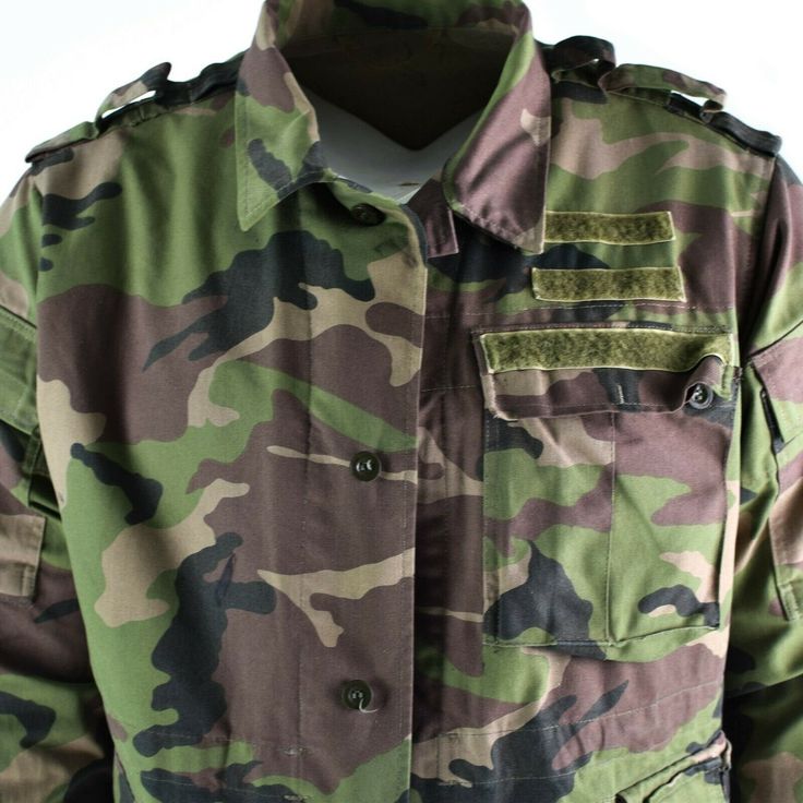 "Genuine Slovakian army field camouflage jacket The jacket featuring zipped front with button storm flap Multiple pockets: 1 Chest pocket, 2 front waist pockets with velcro flaps, 3 rear pockets One pocket on each sleeve and 2 internal button-closure pockets Slovakia army insignia on the sleeve and reinforced elbows Tough cotton-blend material Used, but still nice serviceable condition Shipping to the United States, Canada, Europe * Economy shipping Shipping time: 7-21 working days or sometimes Military Style Parka With Patch Pockets, Combat Style Hunting Parka With Pockets, Tactical Camouflage Outerwear With Pockets, Camouflage Tactical Outerwear With Pockets, Green Military Utility Jacket With Multiple Pockets, Camouflage Utility Jacket With Pockets, Military Parka With Multiple Pockets, Military Style Parka With Multiple Pockets, Military Camouflage Utility Jacket With Pockets