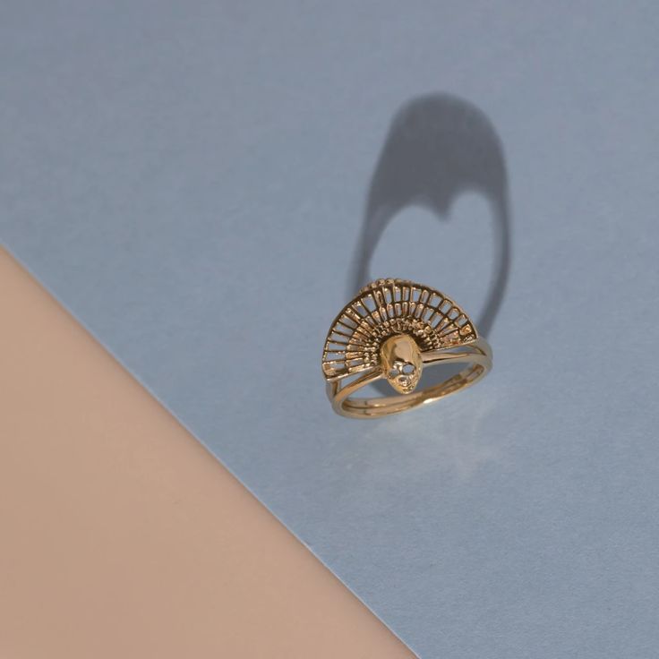 (1) Skull Ring in Gold – Studio Grun Skull Ring, Class Ring, Sale Items, Enamel Pins, Gold Plate, Plating, Sterling Silver, Ring, Silver