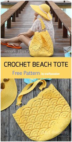 crochet beach tote free pattern