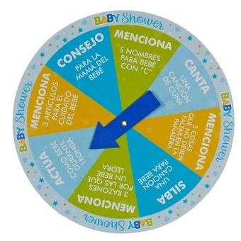 the wheel of emotions for baby shower is shown in blue, yellow and green colors