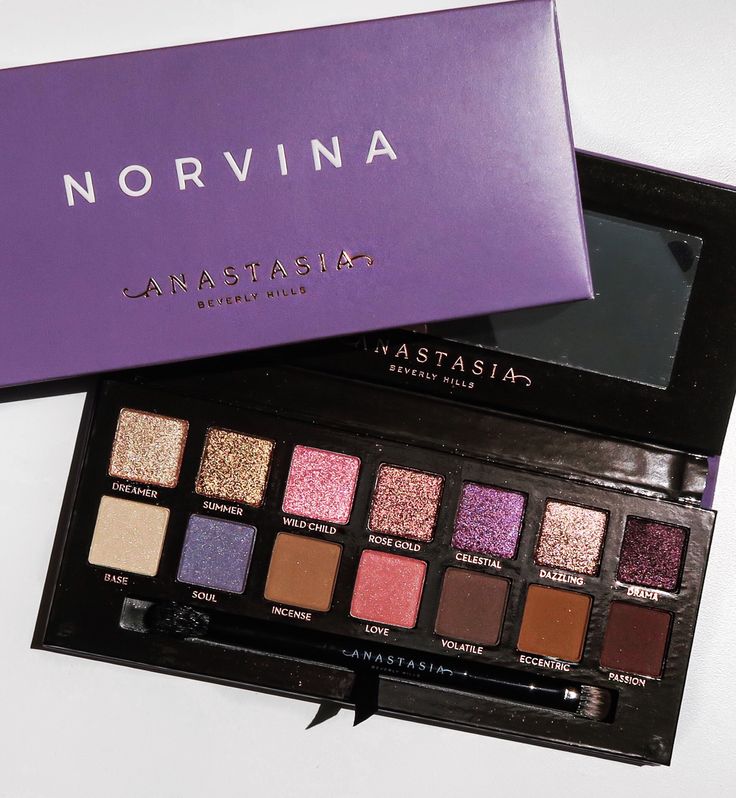 Norvina is the Instagram handle of ABH’s creative director, and daughter of Anastasia, Claudia. Cool toned eyeshadow palette with 7 shimmer and 7 matte shades. Photo @thebeautidentity on instagram Abh Norvina Palette Looks, Abh Norvina Palette, Cool Toned Eyeshadow, Cool Toned Eyeshadow Palette, Anastasia Beverly Hills Norvina, Realistic Wishlist, Norvina Palette, Products Organization, Makeup Pro