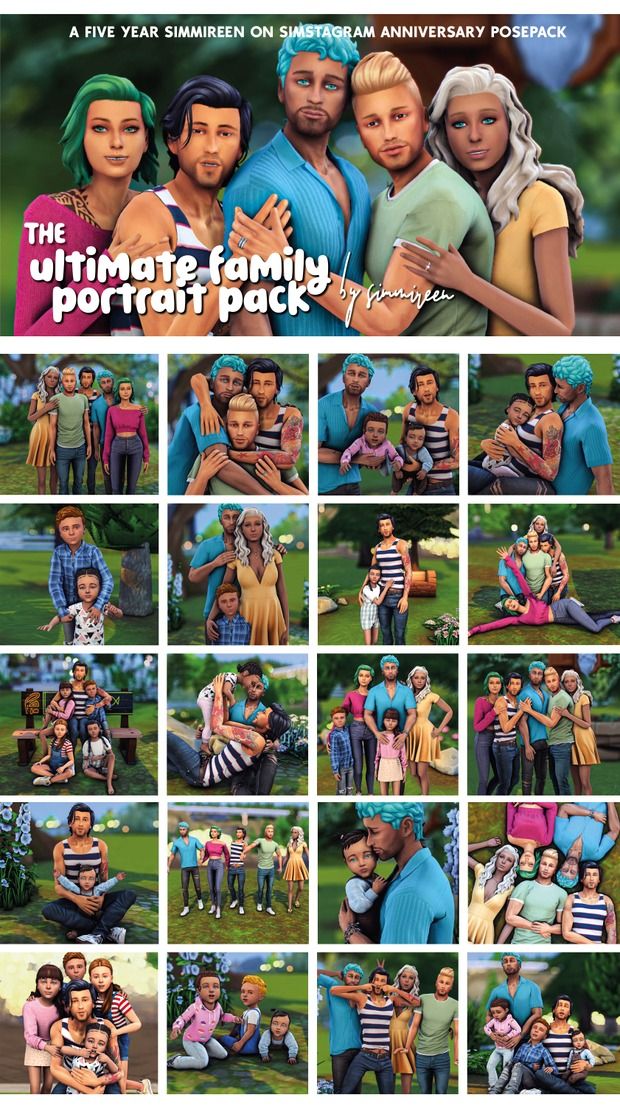 the ultimate family portrait pack is shown